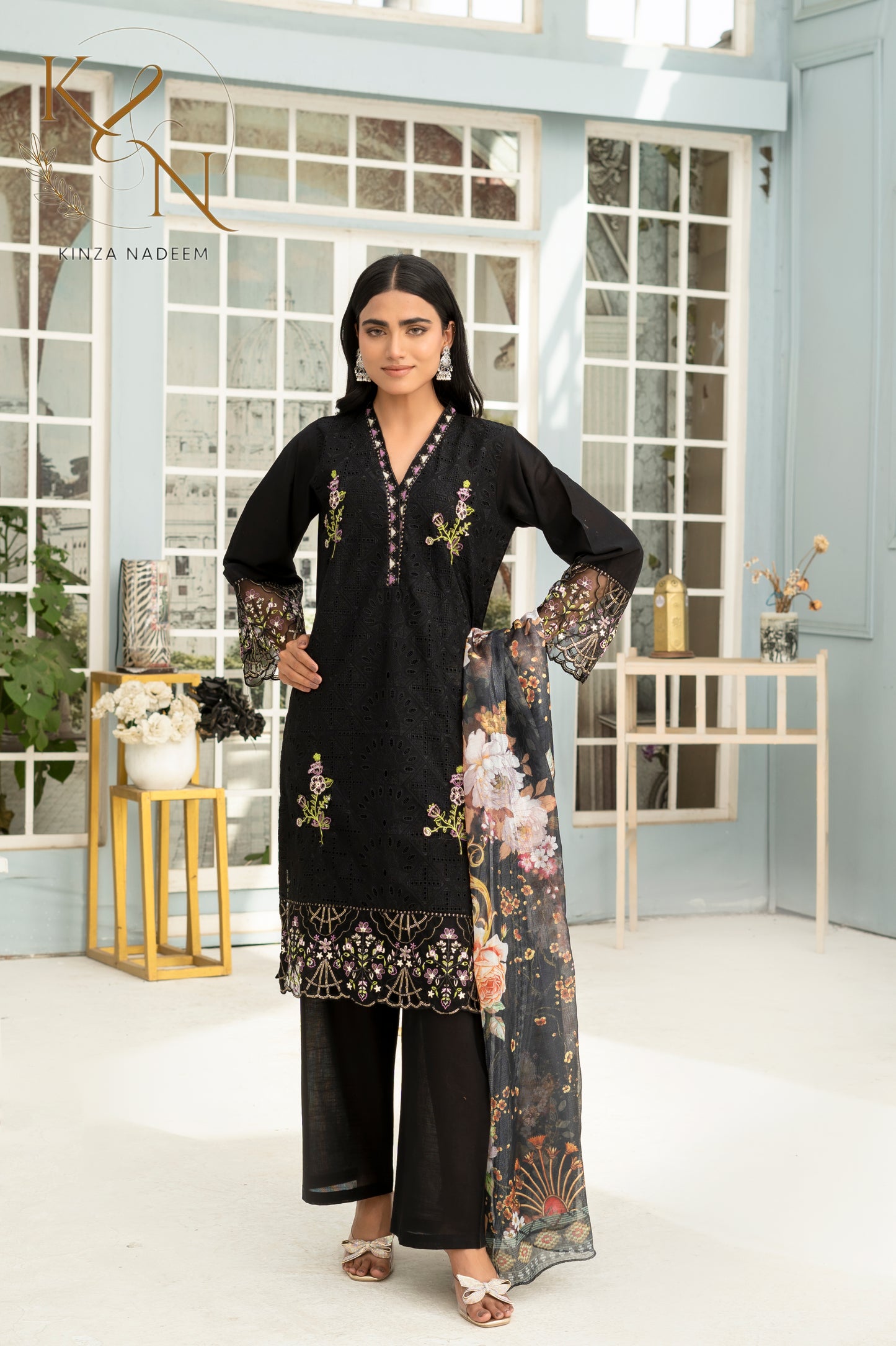 Mehvar Embroided 3 -PC