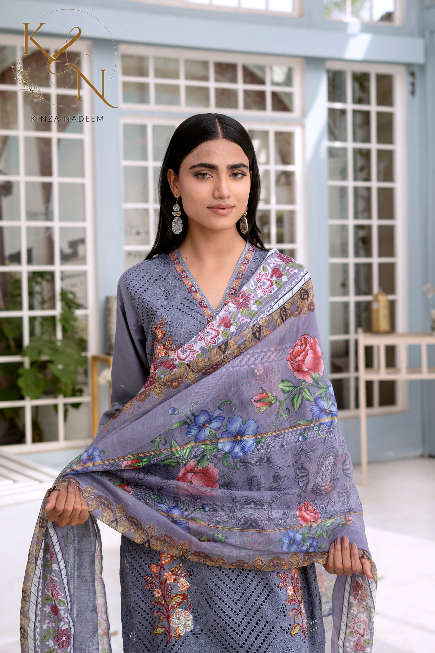 Lavender Embrioded 3-PC