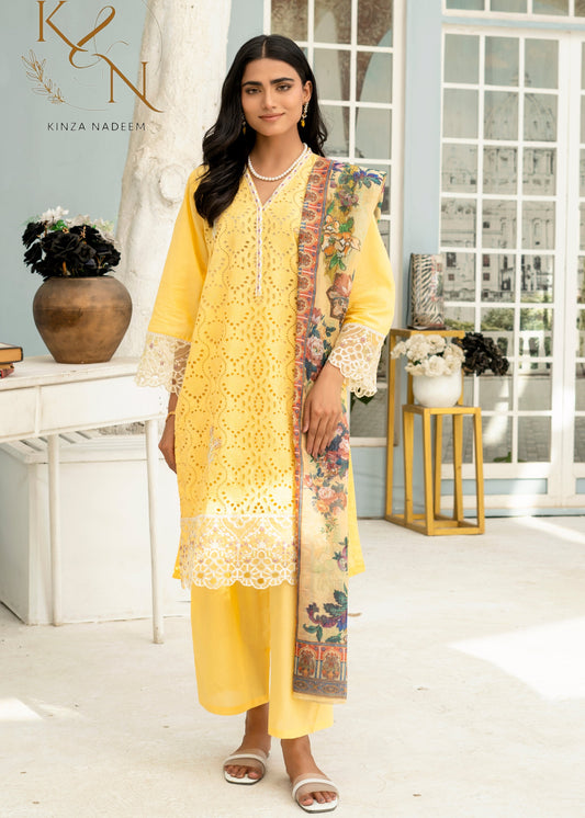 Zaib Embroided 3-PC