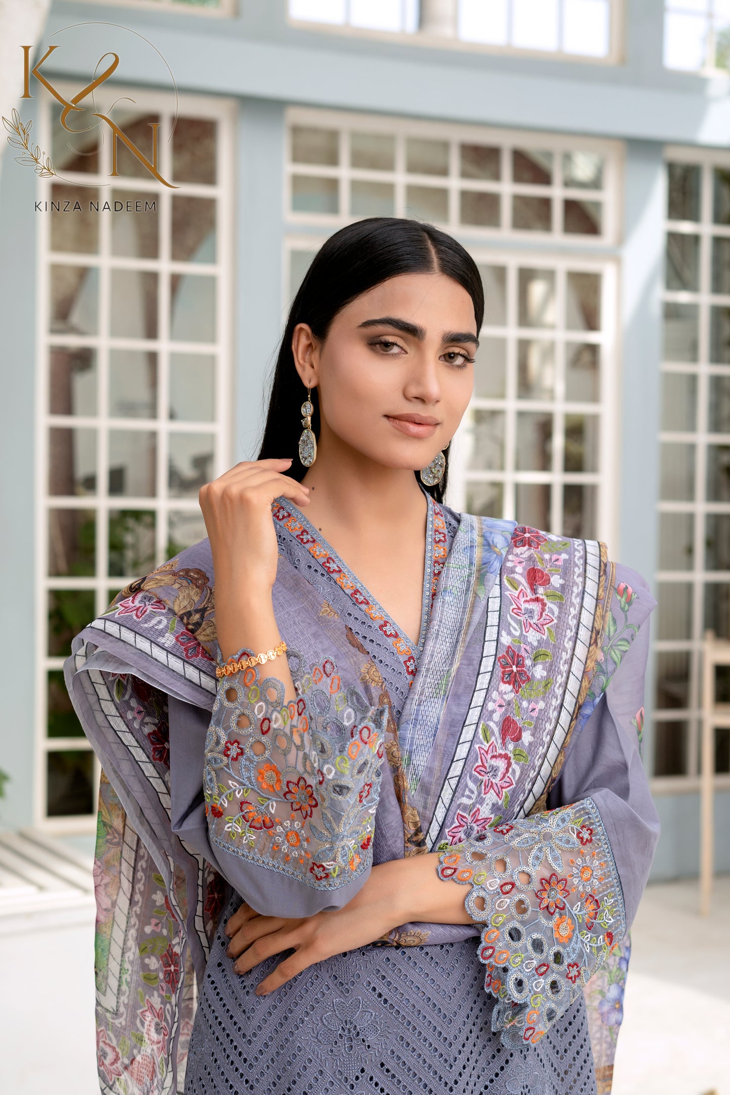 Lavender Embrioded 3-PC