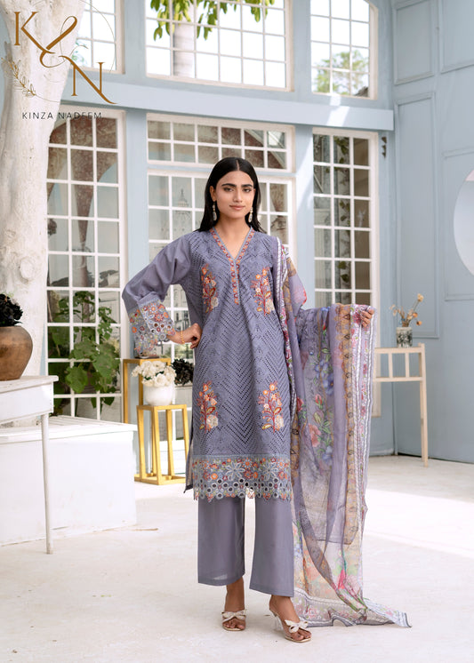 Lavender Embrioded 3-PC