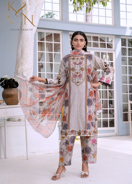 Zarnish Printed 3-PC