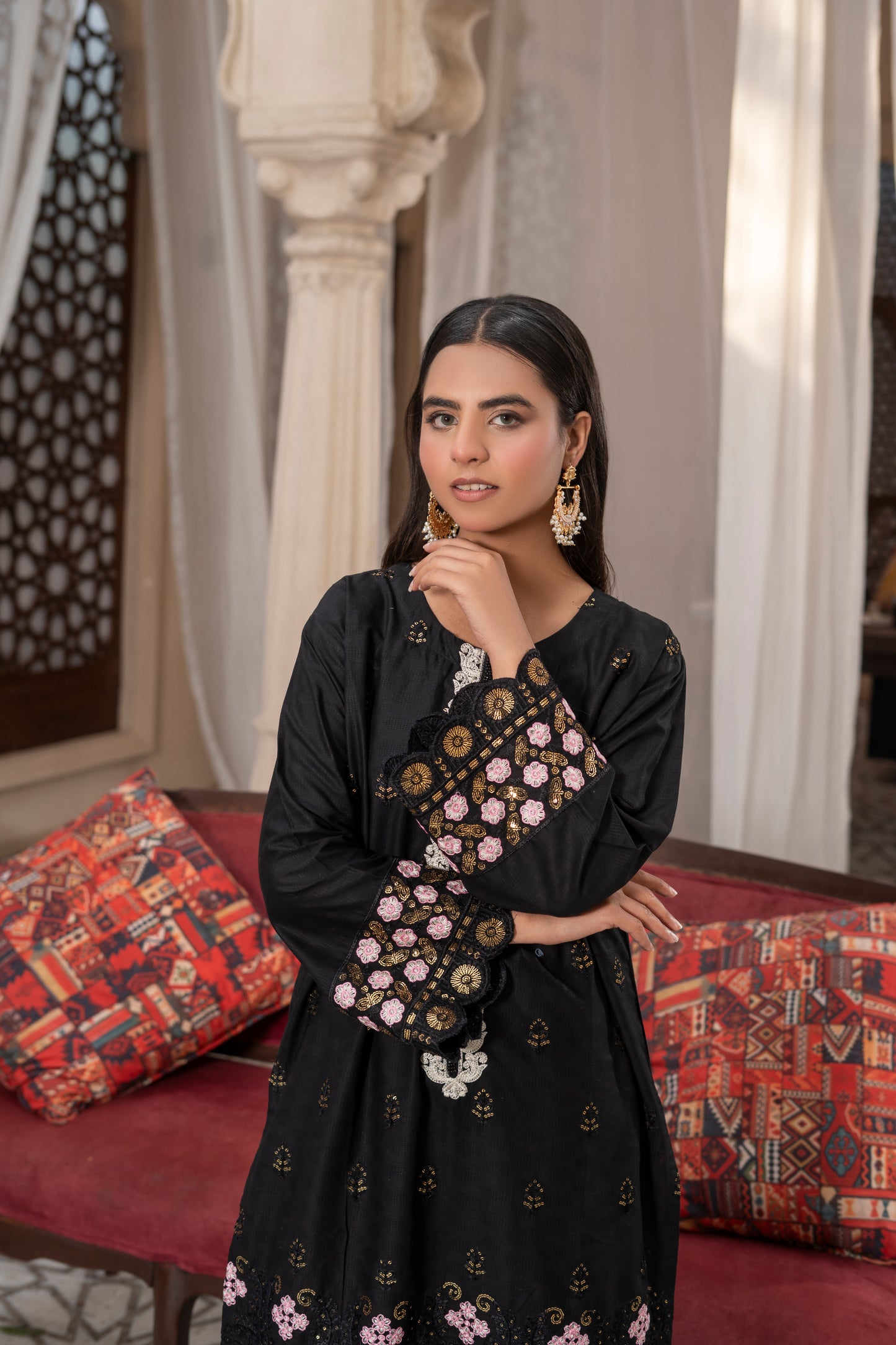 3-PC Embroidered Lawn